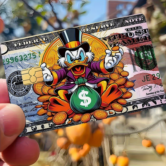 💰 Стикери за Банкова Карта – Чичо Скрудж / Scrooge McDuck Дизайн