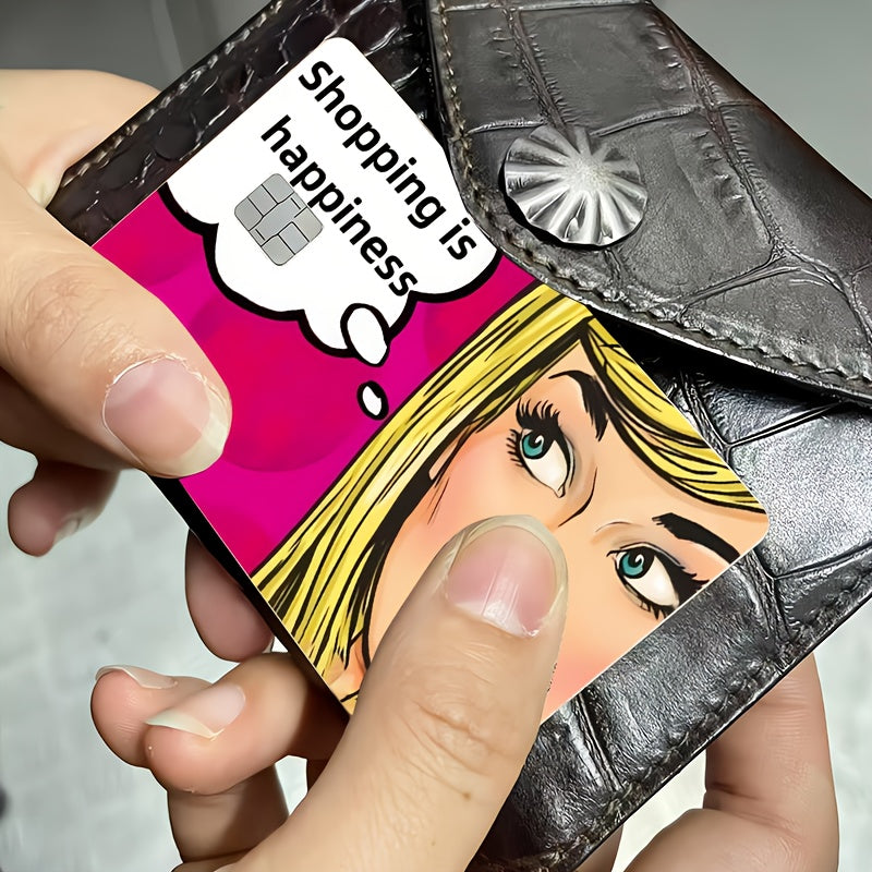 💖 Стикер за Банкова Карта – „Shopping is Happiness“