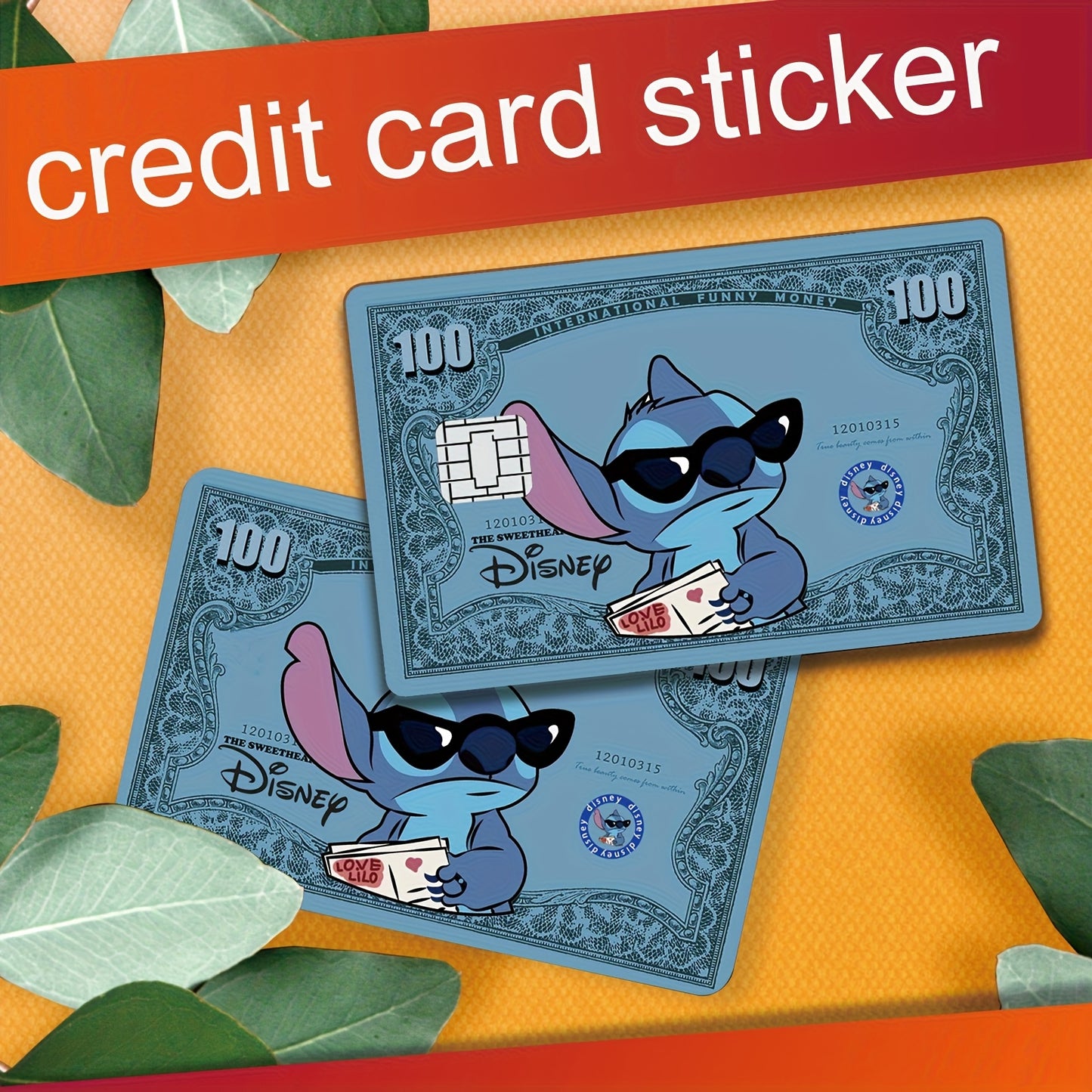 💵 Стикер за Кредитна Карта –  „Стич Банкнотка“