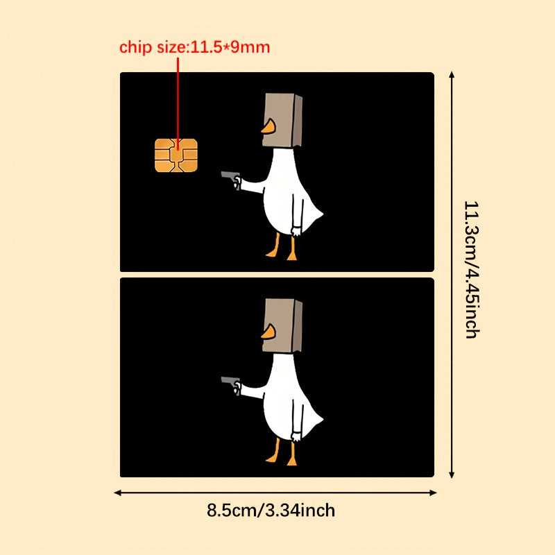 🦆 Стикер за Банкова Карта – „Gangsta Duck“