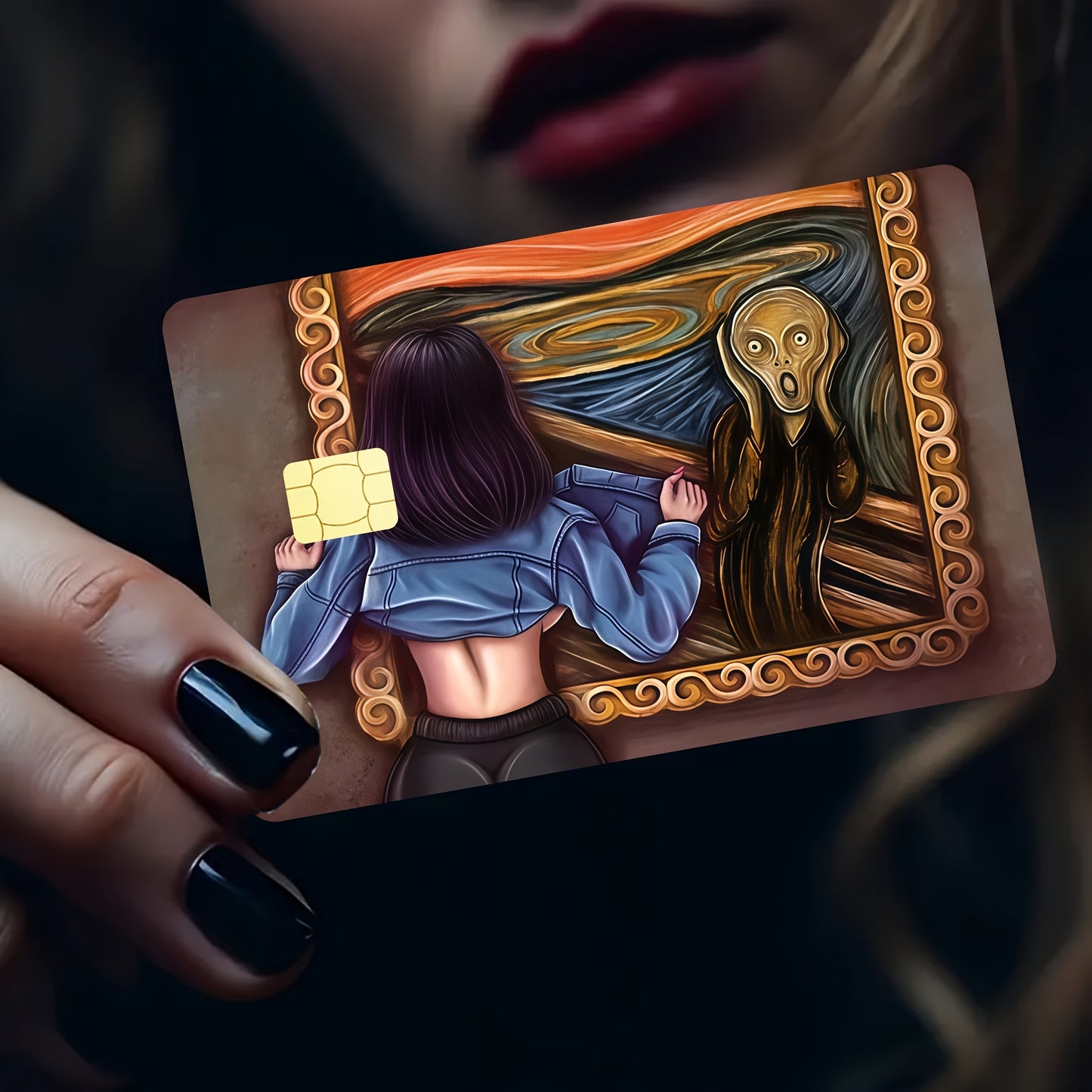 🎨 Стикер за Банкова Карта – „Провокативният Писък“