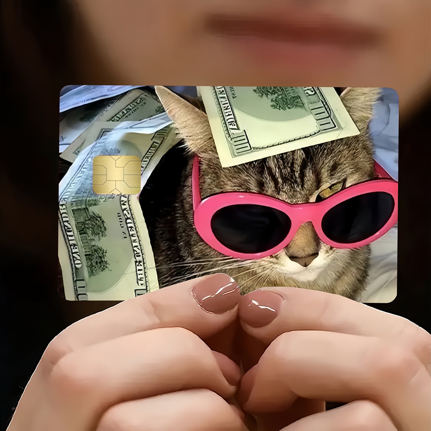 🔥 Стикер за Банкова Карта – „Rich Cat Vibes“