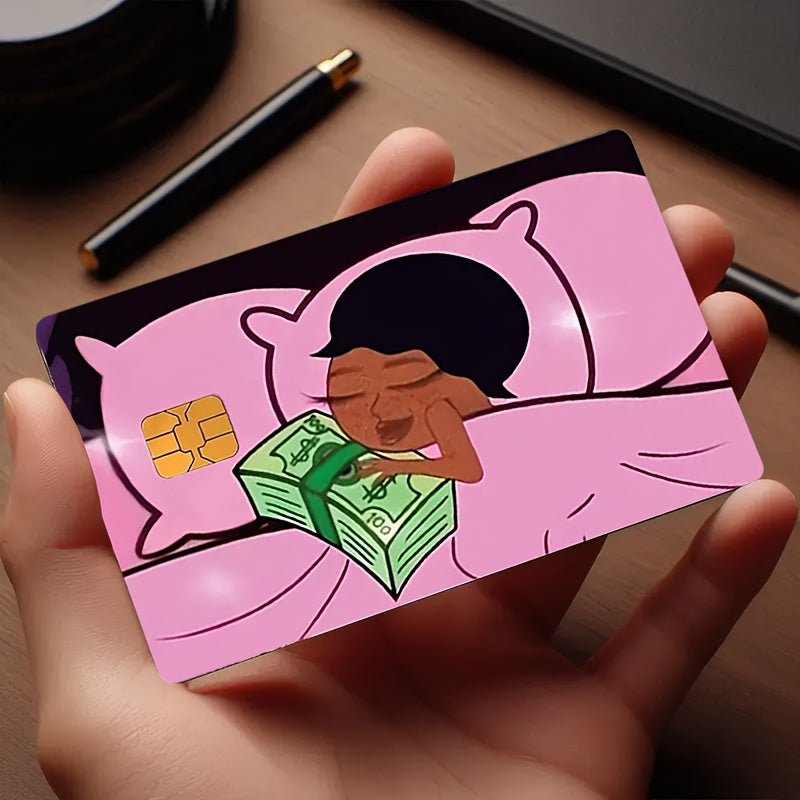 🔥 Стикер за Банкова Карта – „Сън в Зелено“ 🌙💚