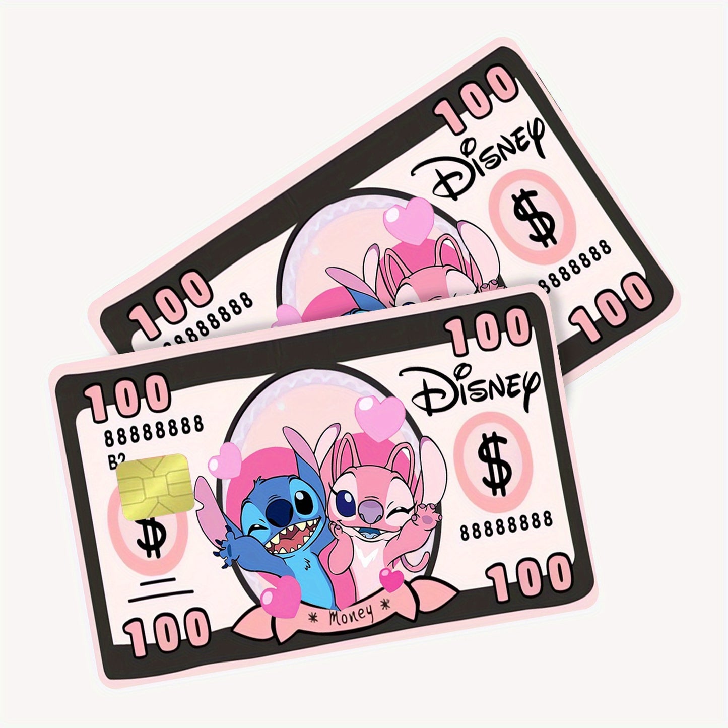 💙💗 Стикер за Банкова Карта – Лило и Стич