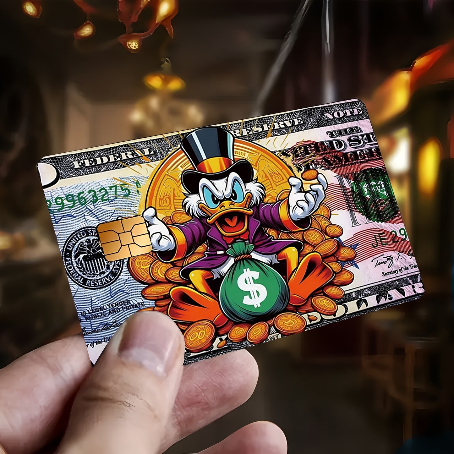 💰 Стикери за Банкова Карта – Чичо Скрудж / Scrooge McDuck Дизайн