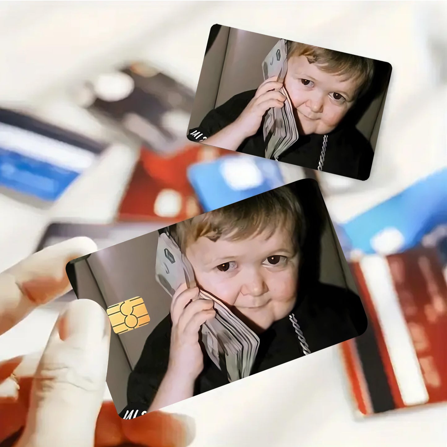 😂 Стикер за Банкова Карта – Hasbulla Дизайн