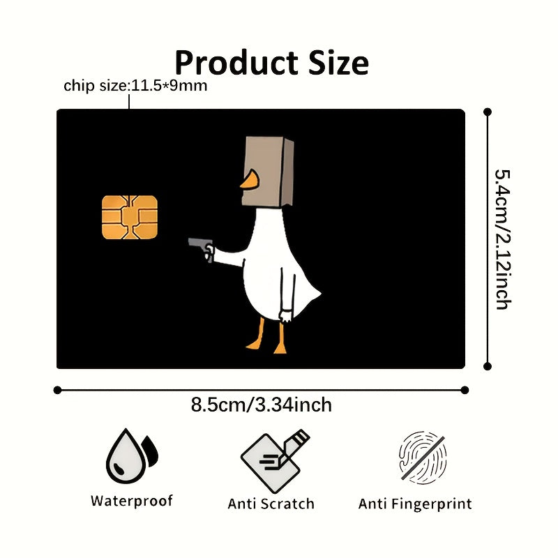 🦆 Стикер за Банкова Карта – „Gangsta Duck“