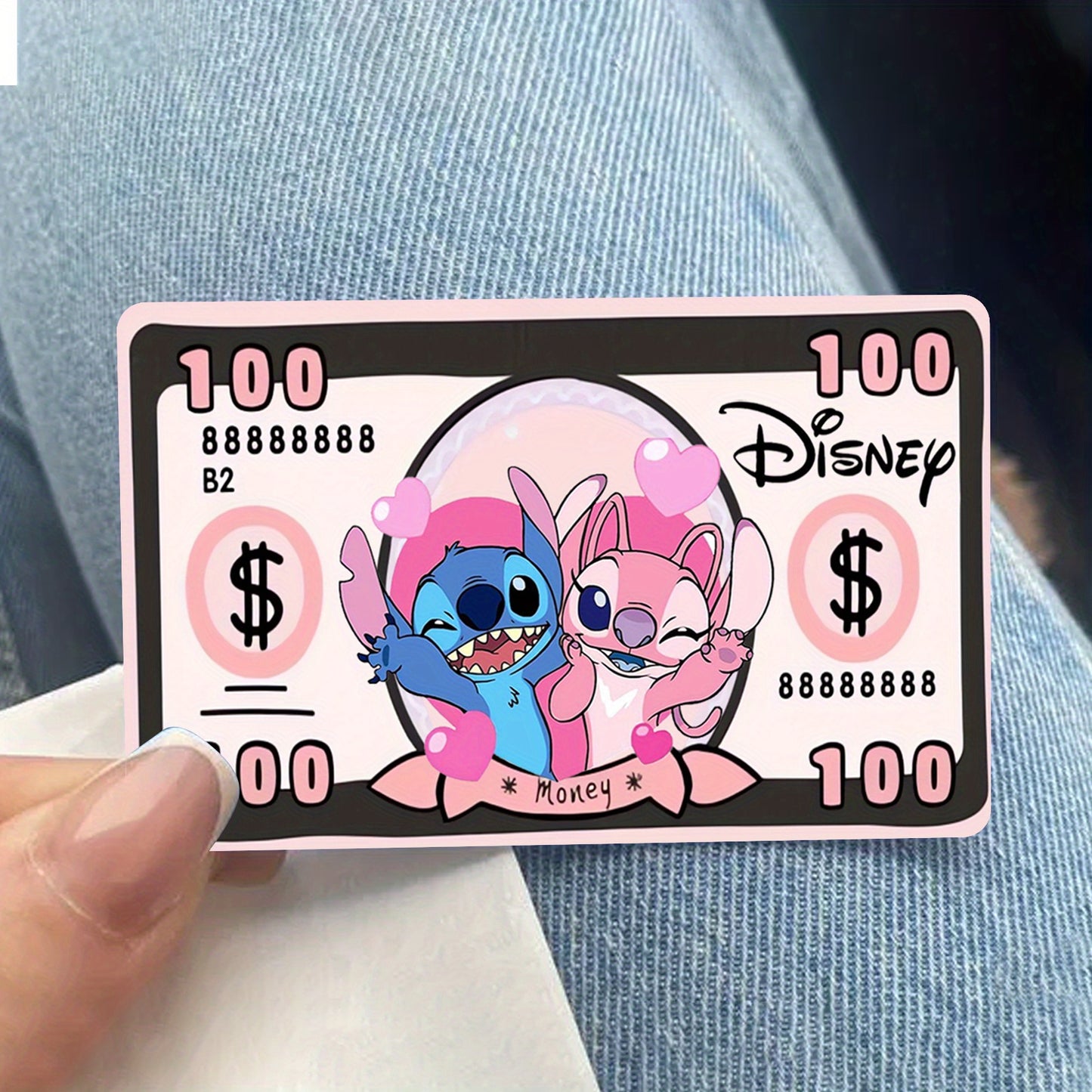 💙💗 Стикер за Банкова Карта – Лило и Стич