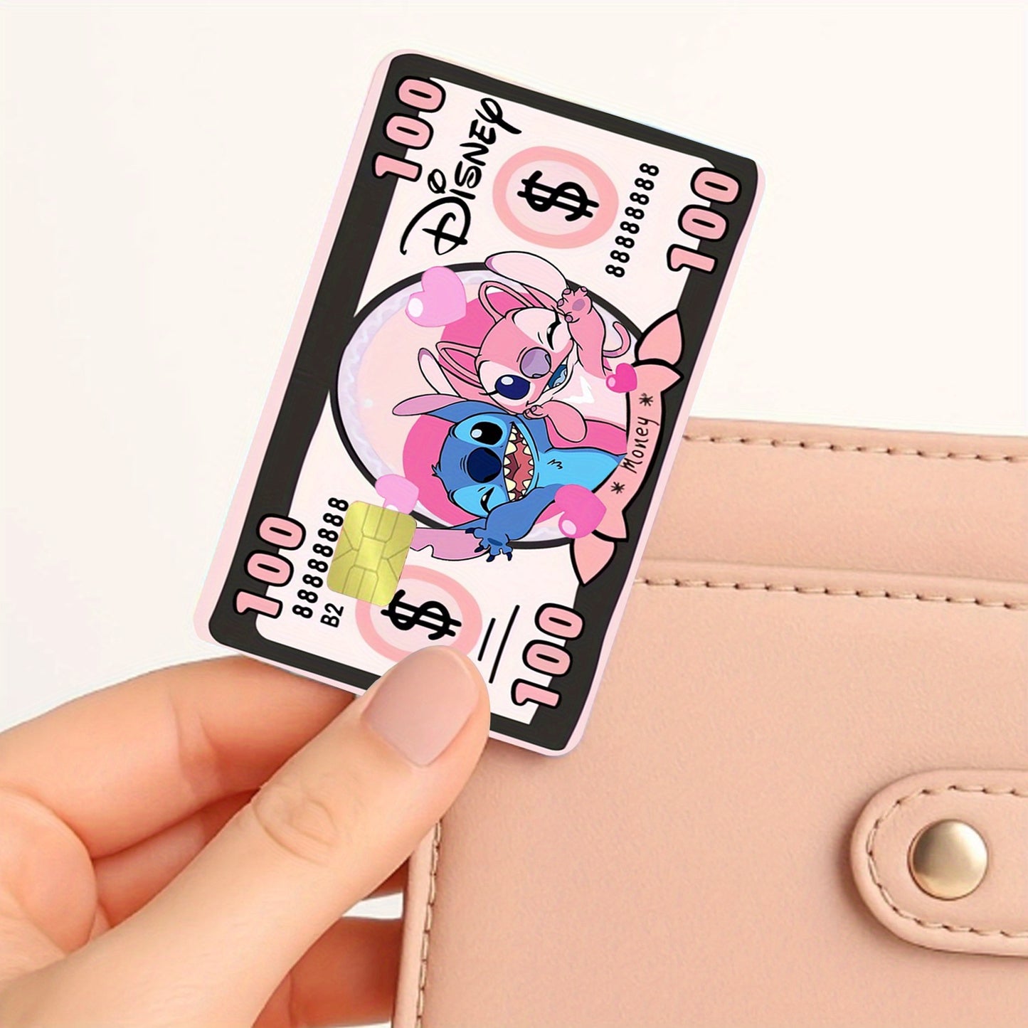 💙💗 Стикер за Банкова Карта – Лило и Стич