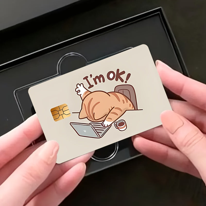 🔥 Стикер за Банкова Карта – „I’m Okey Cat“