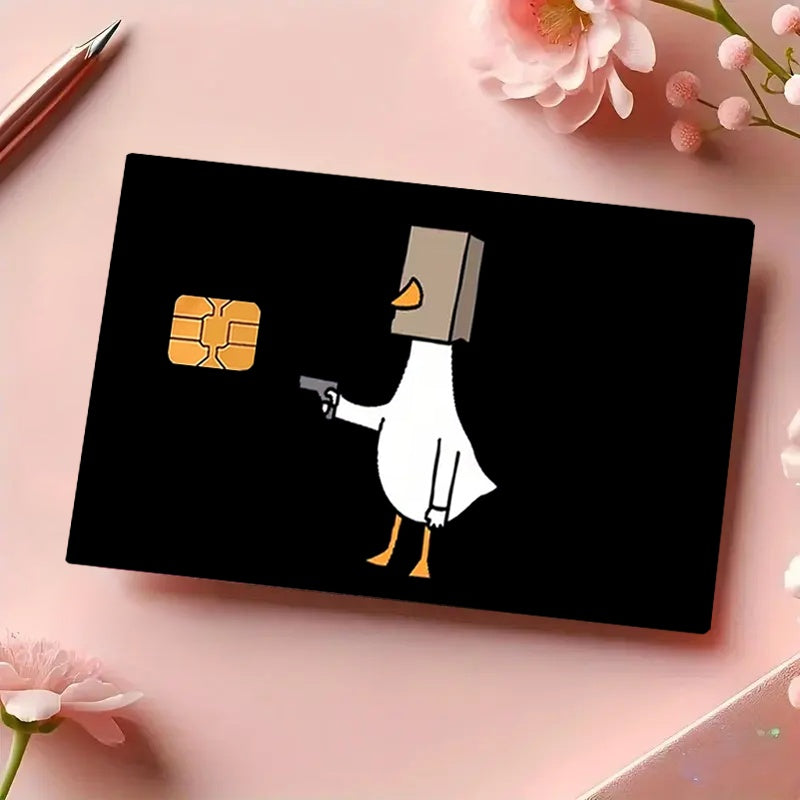 🦆 Стикер за Банкова Карта – „Gangsta Duck“