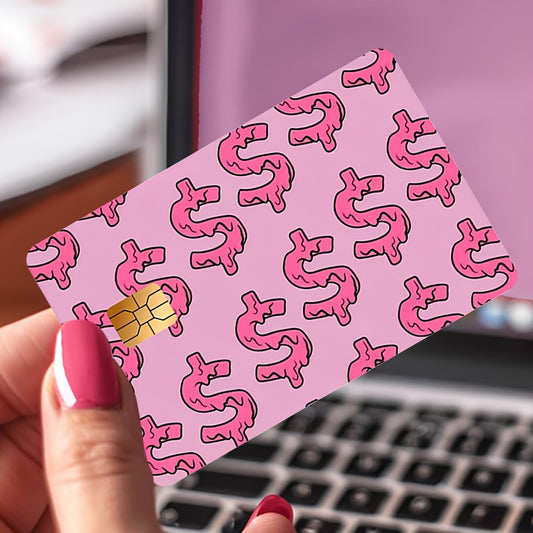 🔥 Стикер за Банкова Карта – „Pink Money Flow“