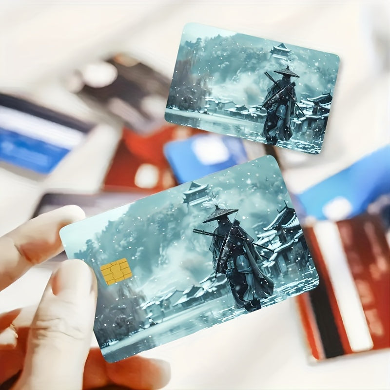 🥷❄️ Стикер за Банкова Карта – „Самурай в Сняг“