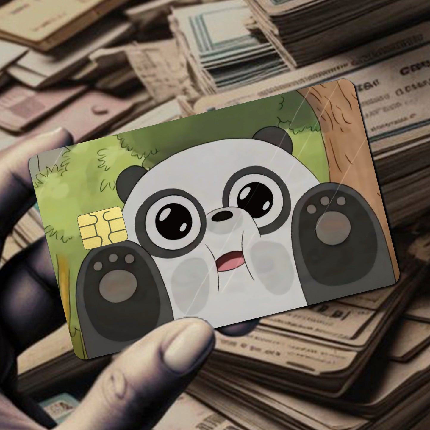 🔥 Стикер за Банкова Карта – „Панда Изненада“