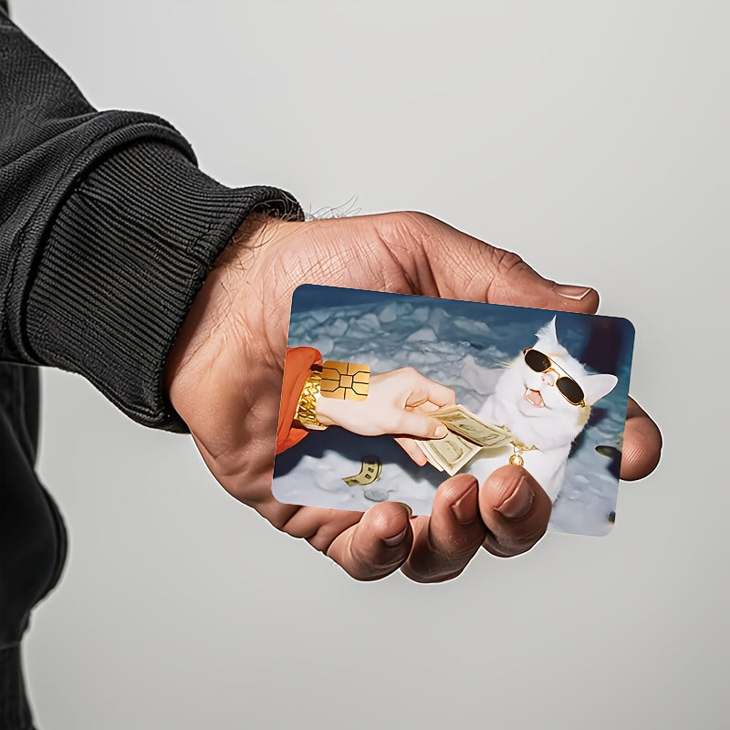 🔥 Стикер за Банкова Карта – „Gangsta Cat“ 🐱💸