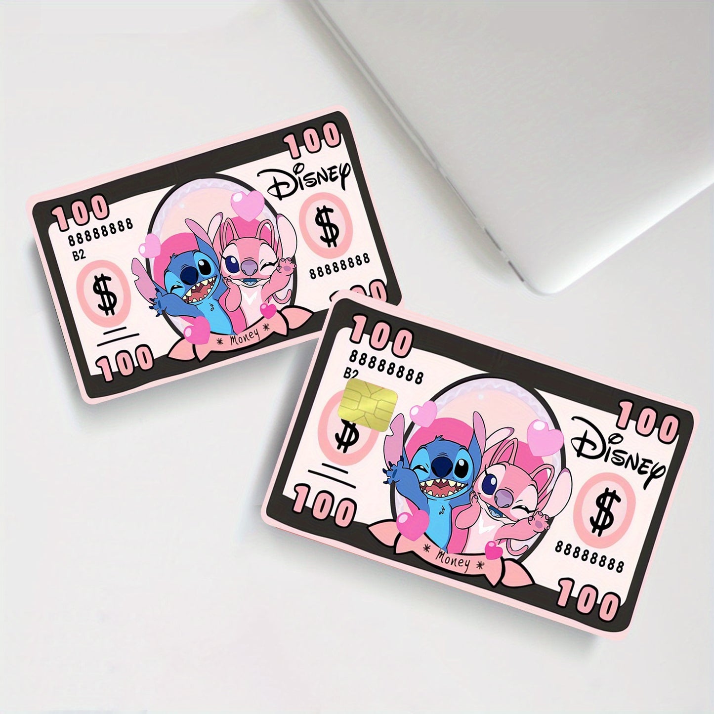 💙💗 Стикер за Банкова Карта – Лило и Стич
