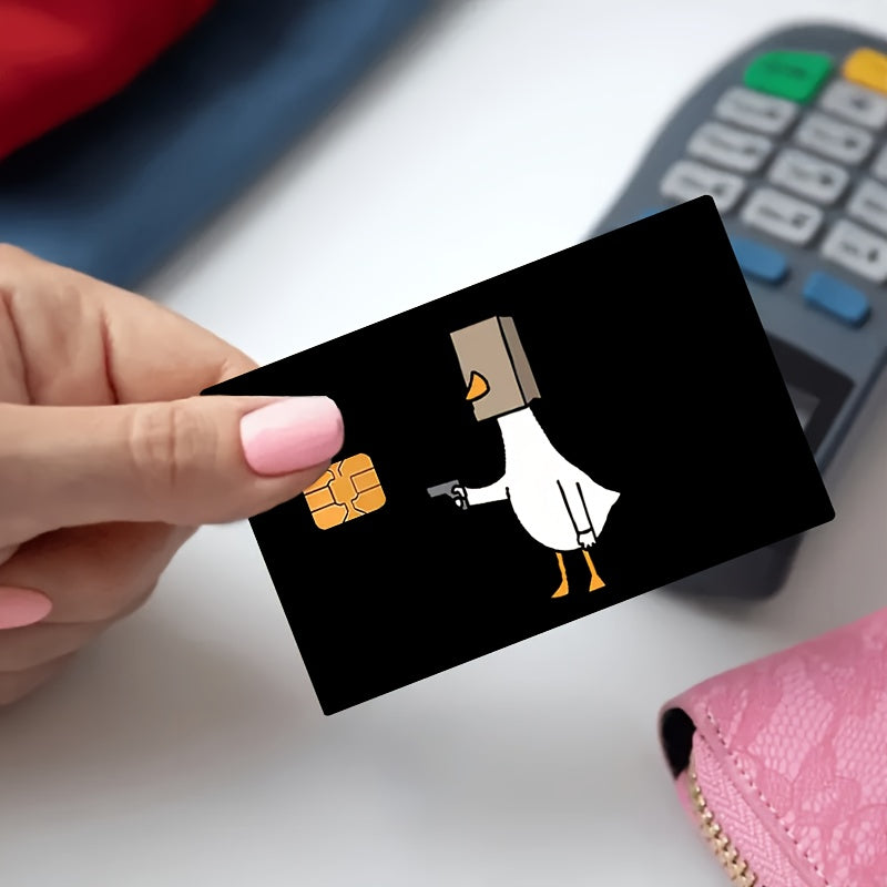 🦆 Стикер за Банкова Карта – „Gangsta Duck“