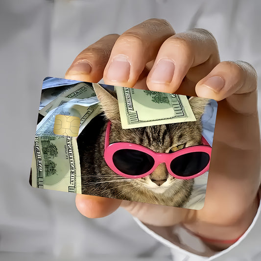 🔥 Стикер за Банкова Карта – „Rich Cat Vibes“