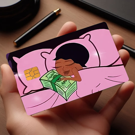 🔥 Стикер за Банкова Карта – „Сън в Зелено“ 🌙💚