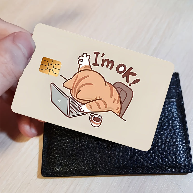 🔥 Стикер за Банкова Карта – „I’m Okey Cat“