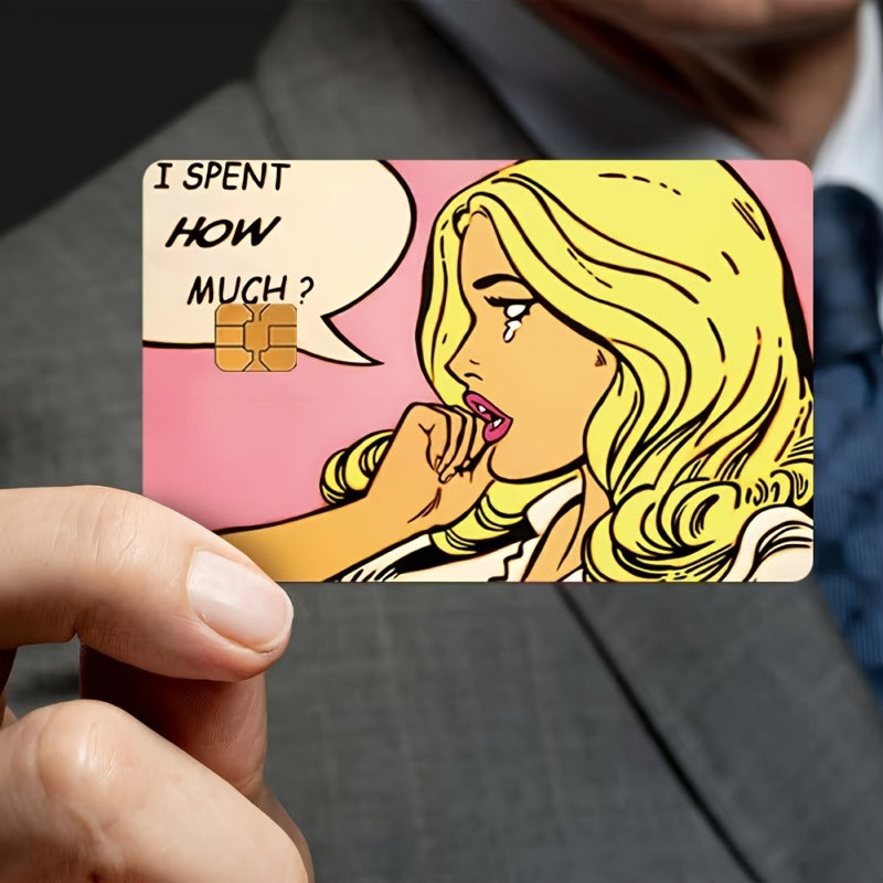 💬 Стикер за Банкова Карта – „Изхарчих… Колко?“ 