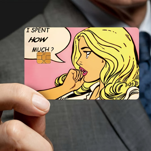 💬 Стикер за Банкова Карта – „Изхарчих… Колко?“ 
