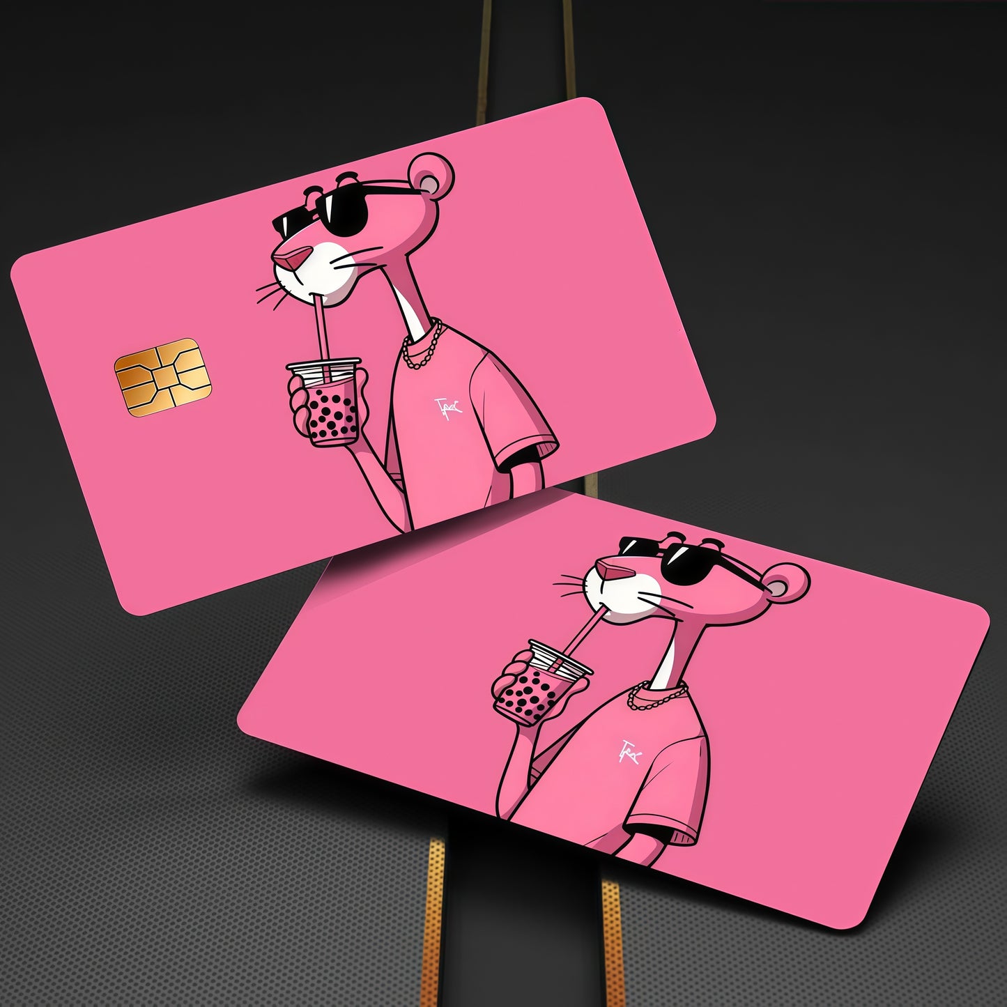 💗 Стикер за Банкова Карта – Пинко Розовата Пантера