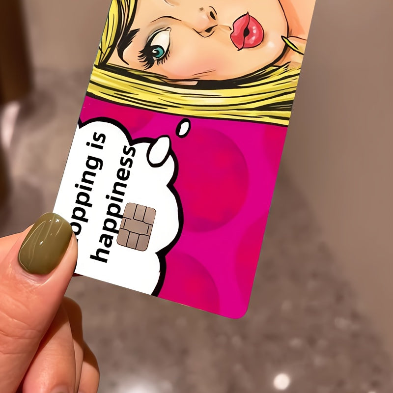 💖 Стикер за Банкова Карта – „Shopping is Happiness“