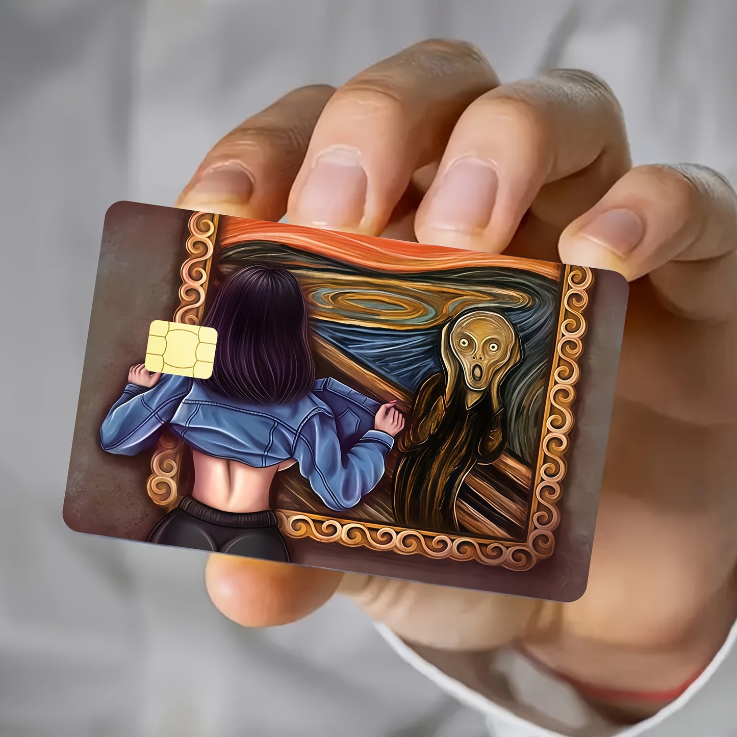 🎨 Стикер за Банкова Карта – „Провокативният Писък“