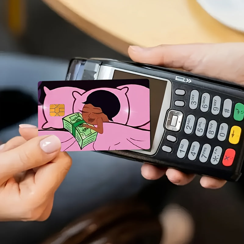 🔥 Стикер за Банкова Карта – „Сън в Зелено“ 🌙💚